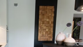 Drewniana ozdoba na ścianę